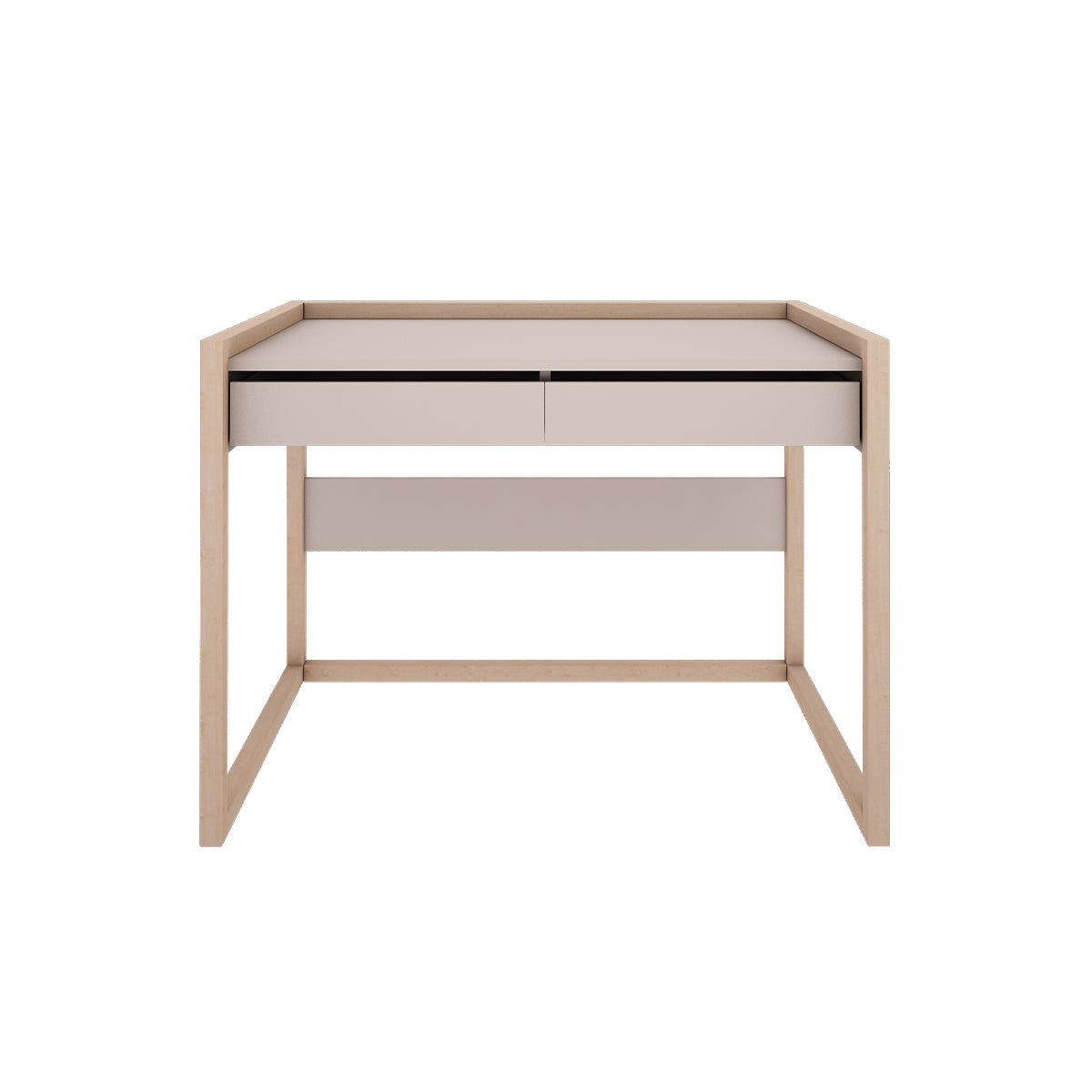 Bureau 2 tiroirs Wood Luck Romy - Cachemire - vue 2