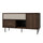 Buffet 2 portes 1 tiroir Astra Bois foncé et Cachemire