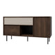Buffet 2 portes 1 tiroir Astra Bois foncé et Cachemire