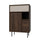 Buffet haut 3 portes Astra Bois foncé et Cachemire
