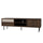 Meuble TV 2 portes 180 cm Astra Bois foncé et Cachemire