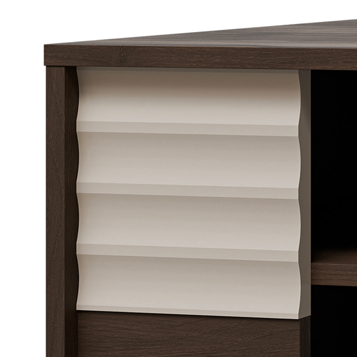 Table basse Astra Bois foncé et Cachemire - vue 2