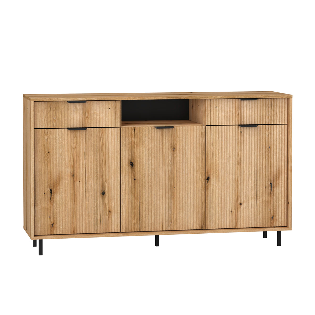 Buffet 3 portes 2 tiroirs Soly Bois
