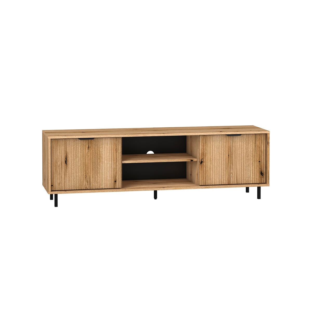 Meuble TV 2 portes 160 cm Soly Bois