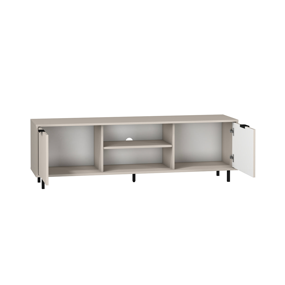 Meuble TV 2 portes 160 cm Soly Cachemire - vue 2
