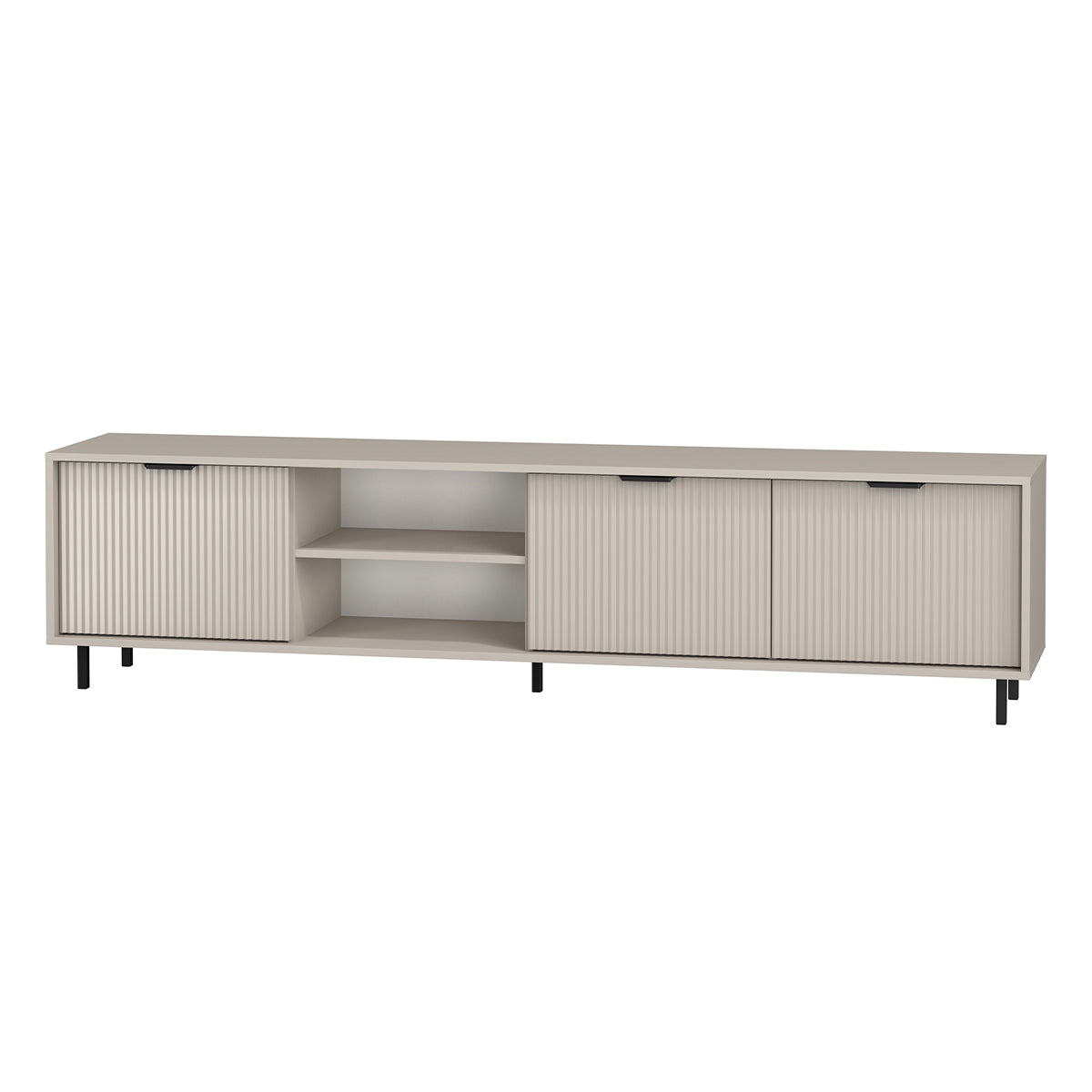 Meuble TV 3 portes 200 cm Soly Cachemire