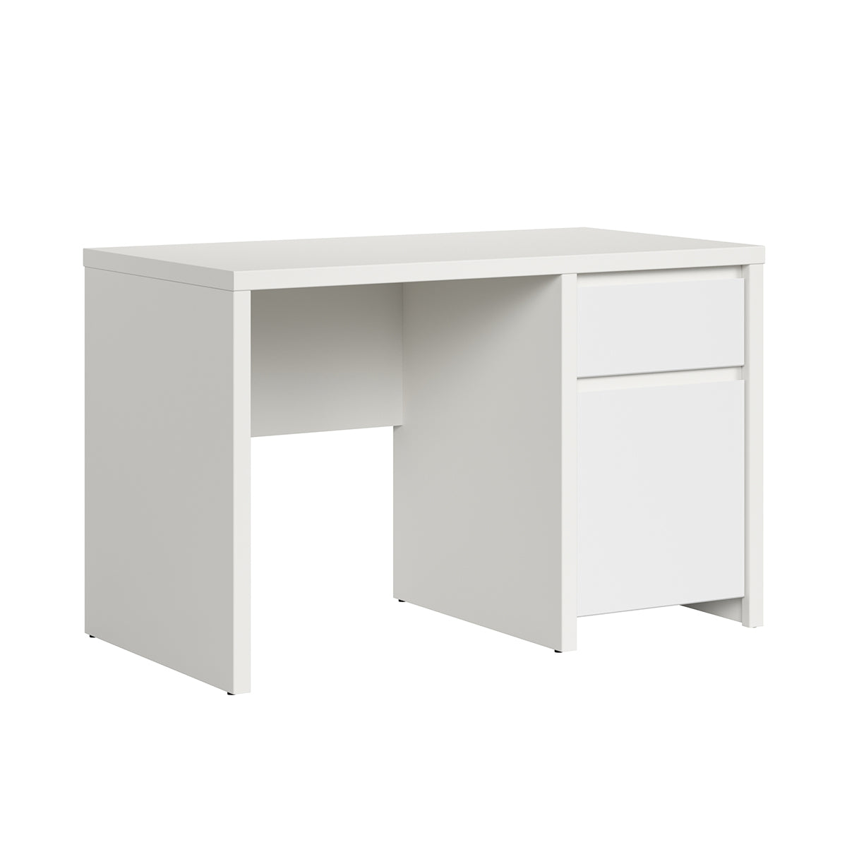Bureau 1 porte 1 tiroir Soren Blanc - vue 2