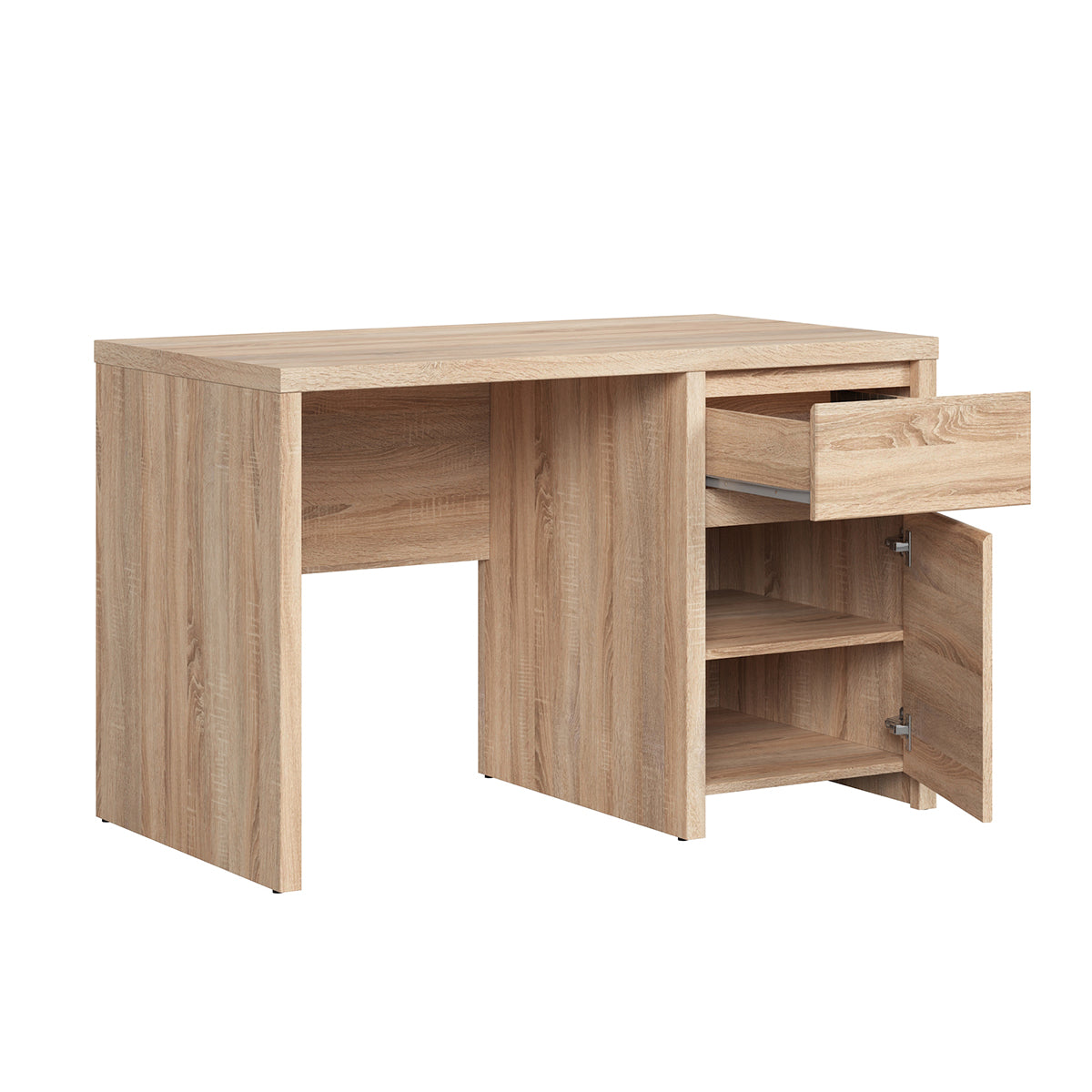 Bureau 1 porte 1 tiroir Soren Bois - vue 3