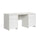 Bureau 2 portes 2 tiroirs Soren Blanc