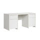 Bureau 2 portes 2 tiroirs Soren Blanc