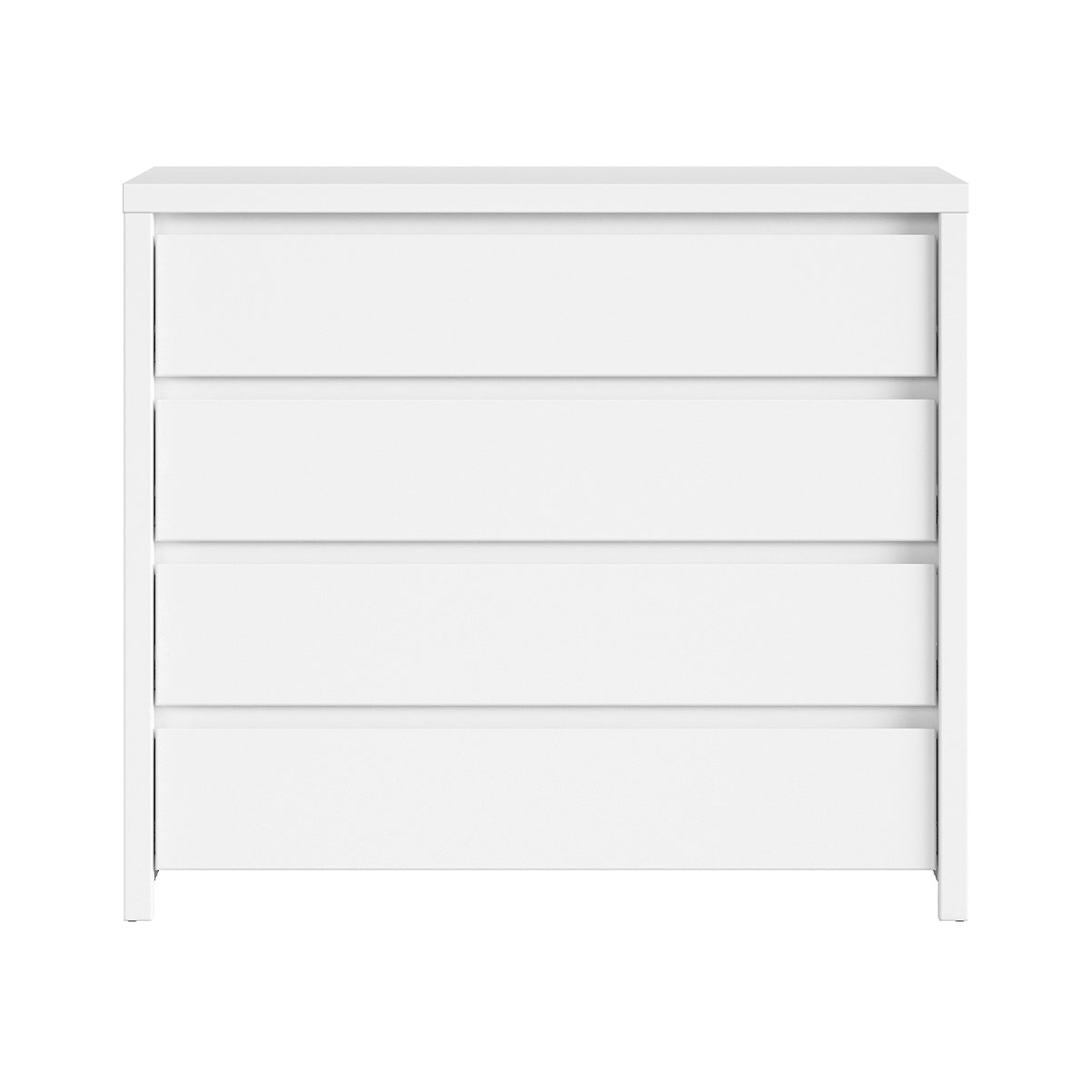 Commode 4 tiroirs Soren Blanc - vue 2