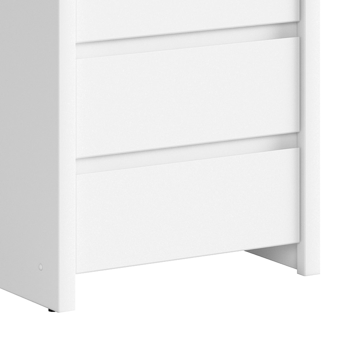 Chiffonnier 5 tiroirs Soren Blanc - vue 3