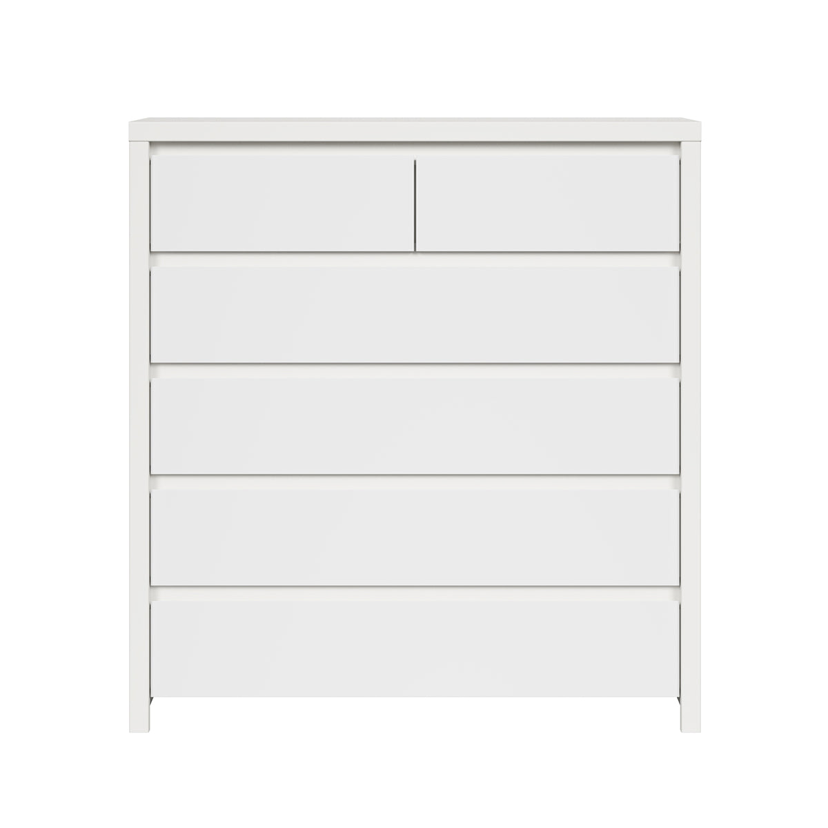 Commode 6 tiroirs Soren Blanc - vue 2
