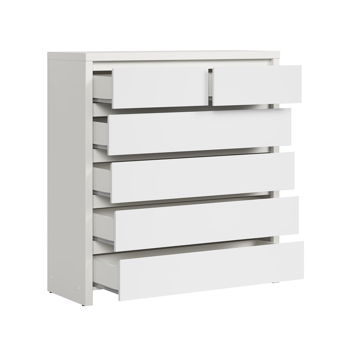 Commode 6 tiroirs Soren Blanc - vue 3