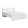 Lit 160x200 tête de lit haut Soren Blanc