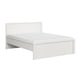 Lit 160x200 tête de lit haut Soren Blanc