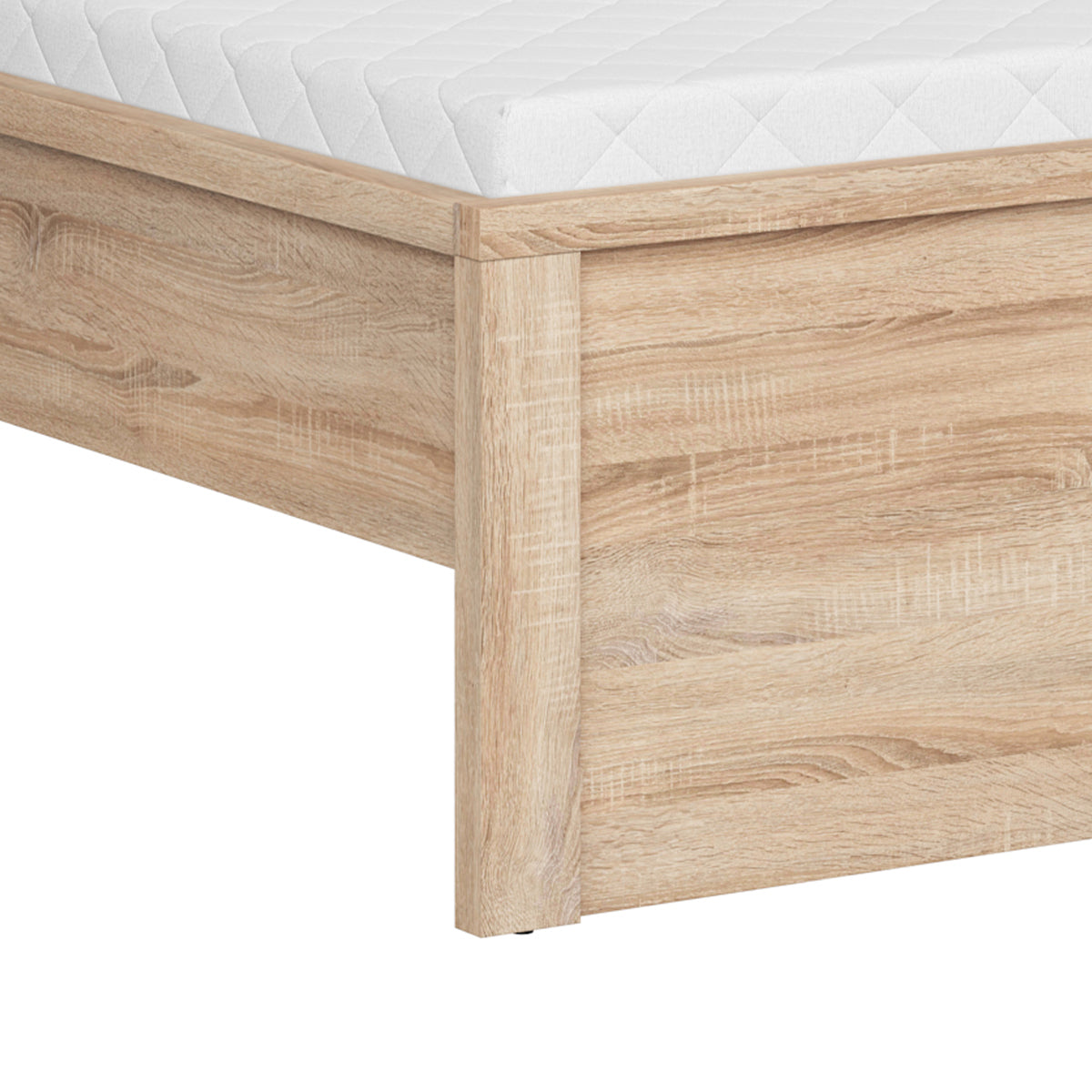 Lit 160x200 tête de lit haut Soren Bois - vue 4