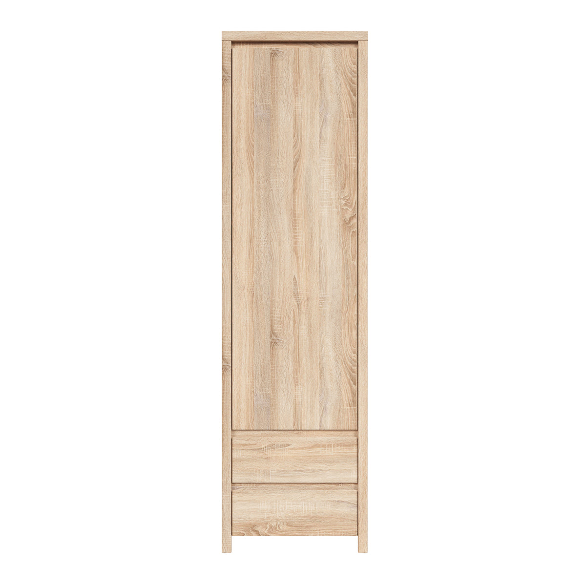 Armoire colonne 1 porte 2 tiroirs Soren Bois - vue 2