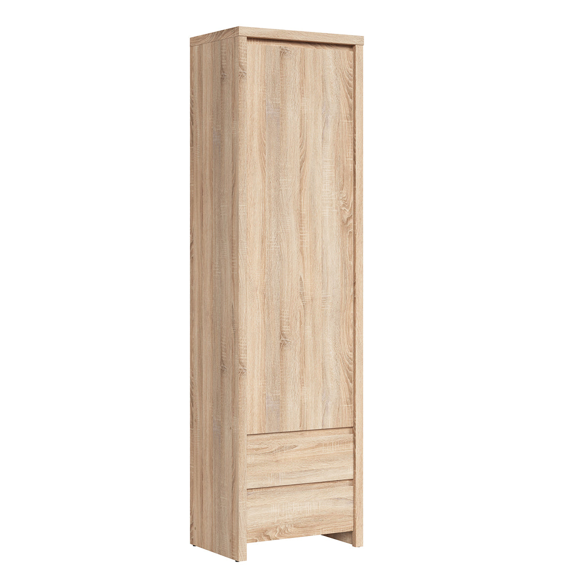 Armoire colonne 1 porte 2 tiroirs Soren Bois