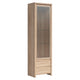 Vitrine 1 porte 2 tiroirs Soren Bois