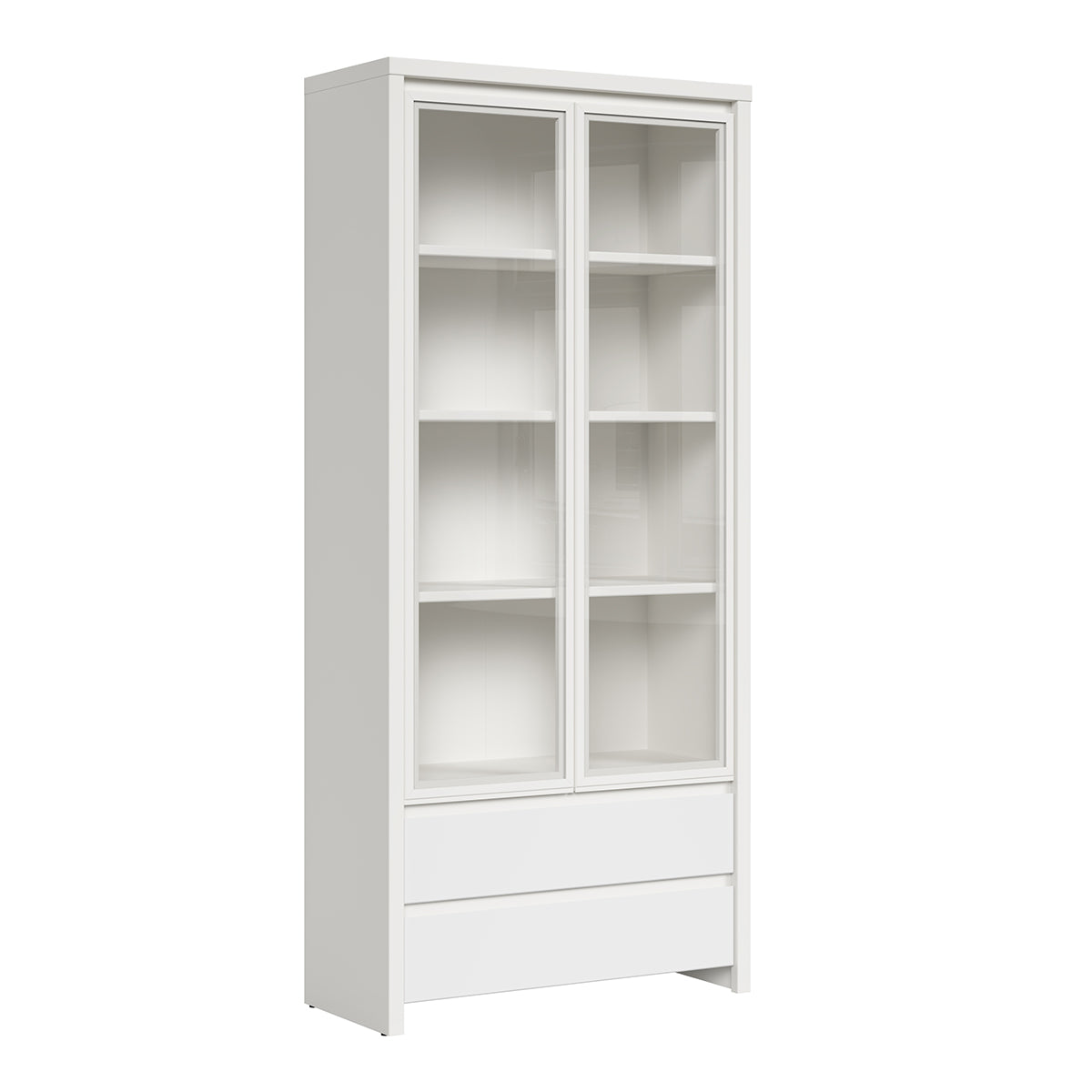 Vaisselier 2 portes 2 tiroirs Soren Blanc