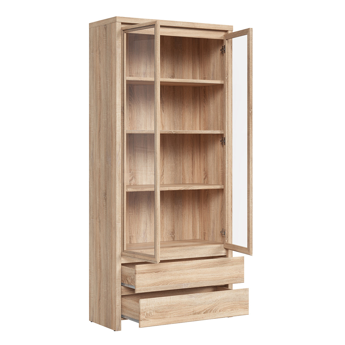 Vaisselier 2 portes 2 tiroirs Soren Bois - vue 3