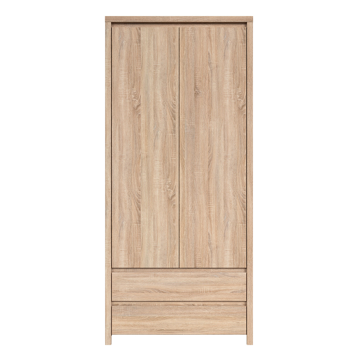 Armoire 2 portes 2 tiroirs Soren Bois - vue 2