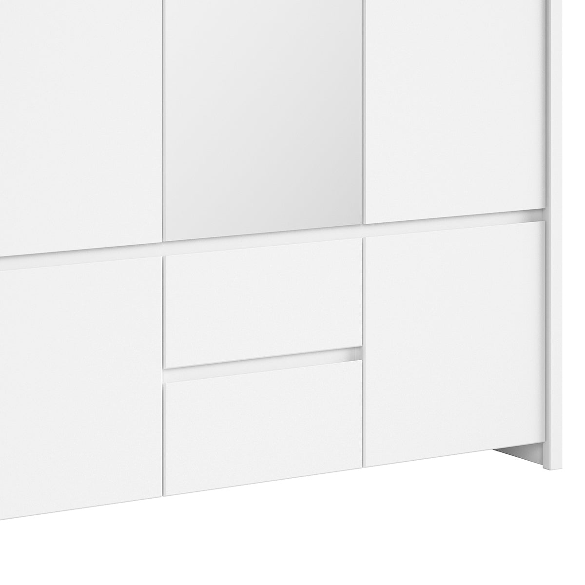 Armoire 3 portes Soren Blanc - vue 3