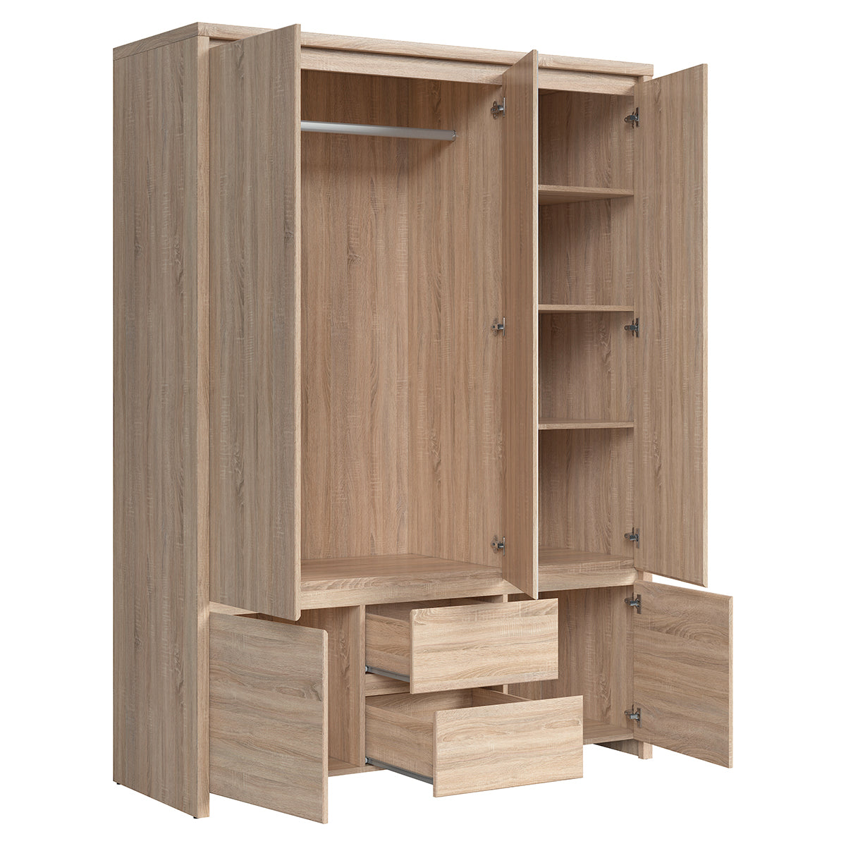 Armoire 3 portes Soren Bois - vue 3