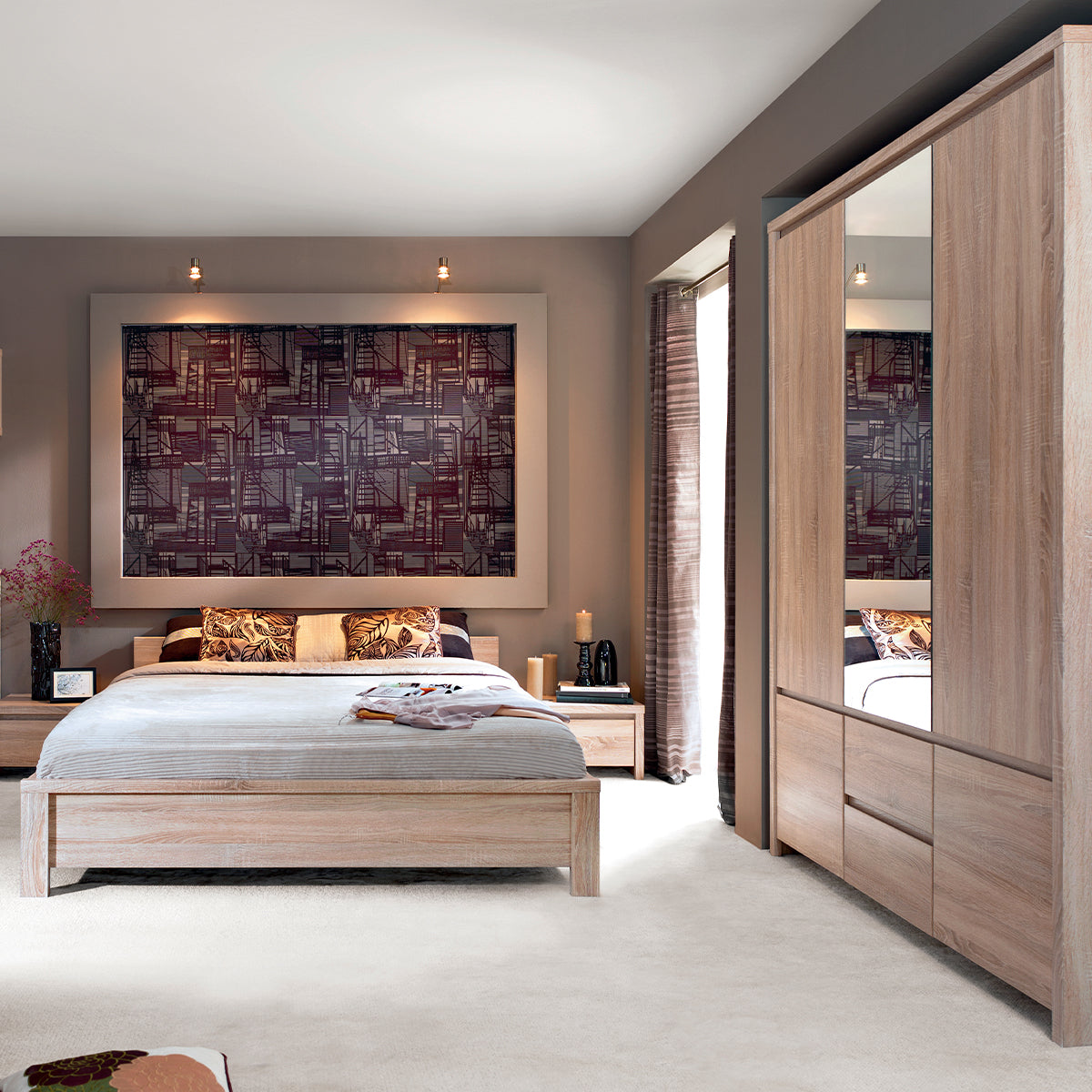 Armoire 3 portes Soren Bois - vue 6