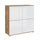 Buffet 4 portes Selma Blanc et Bois