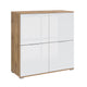 Buffet 4 portes Selma Blanc et Bois