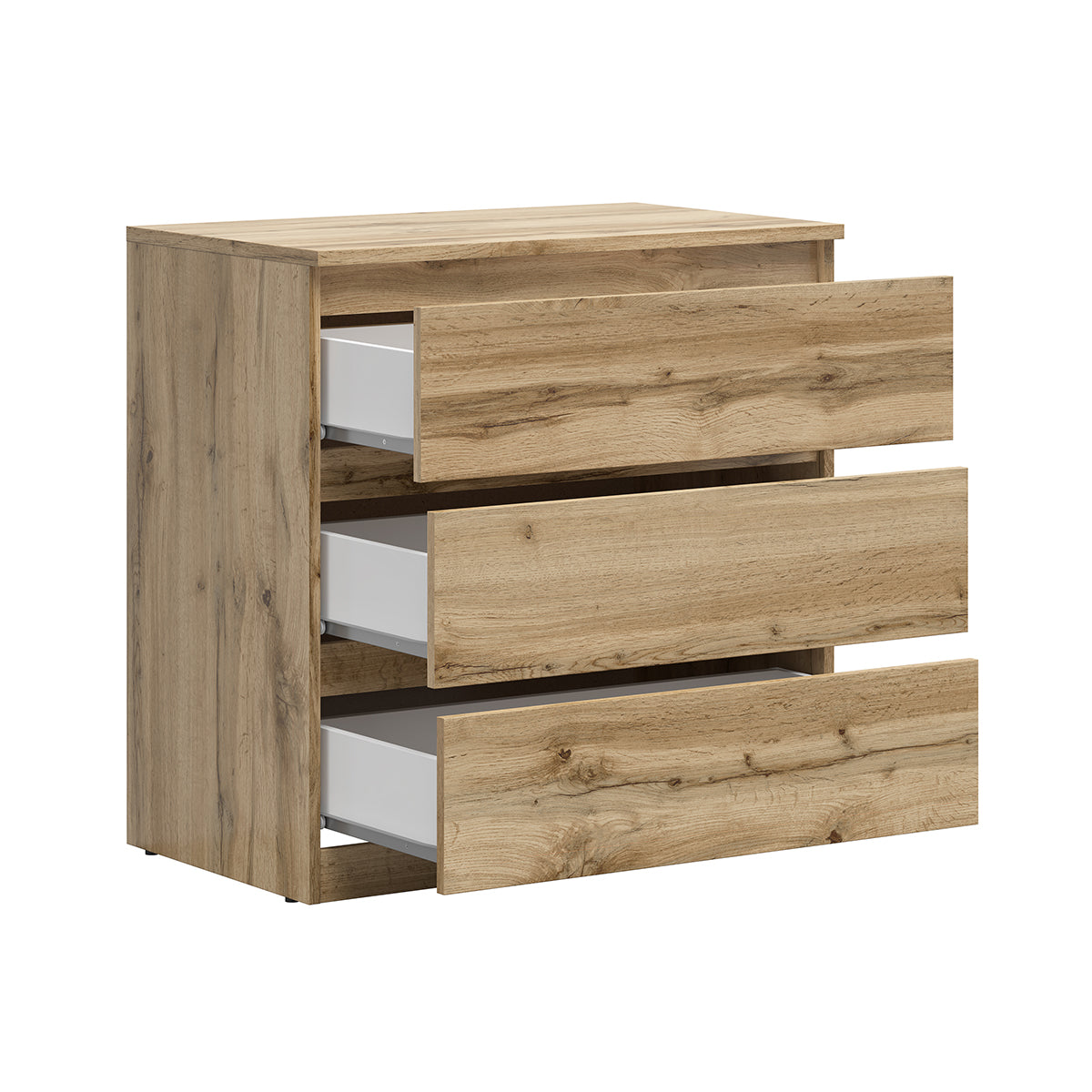 Commode 3 tiroirs Edwin Bois - vue 2