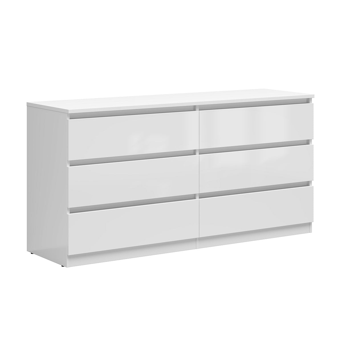 Commode 6 tiroirs Edwin Blanc