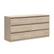 Commode 6 tiroirs Edwin Bois clair