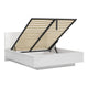 Lit coffre 160x200 sommier inclus Sven Blanc