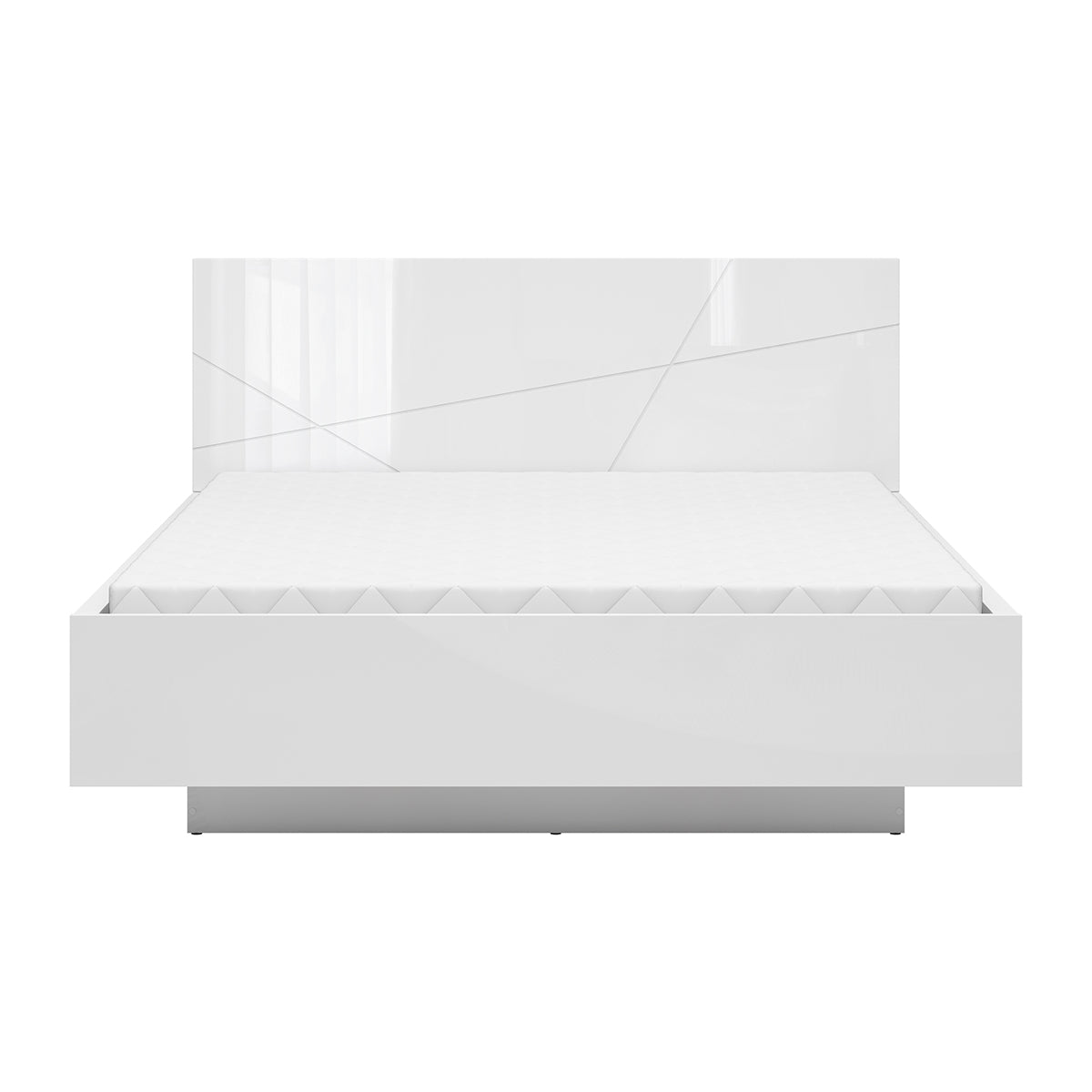 Lit coffre 160x200 sommier inclus Sven Blanc - vue 6