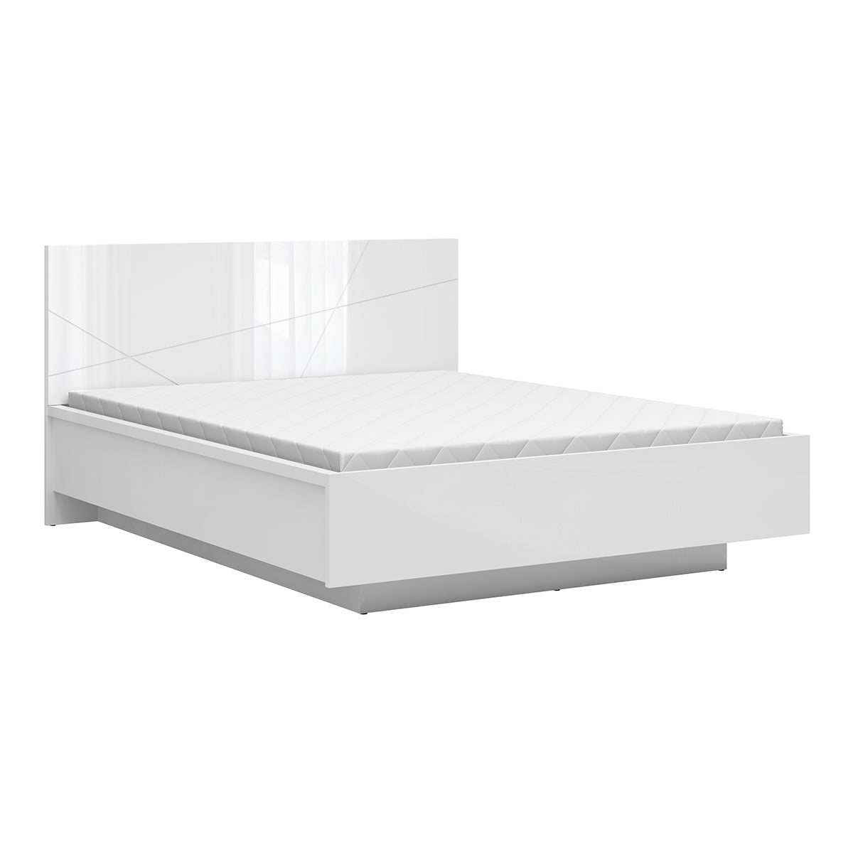 Lit coffre 160x200 sommier inclus Sven Blanc - vue 5