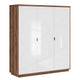 Armoire 3 portes Sven Blanc et Bois