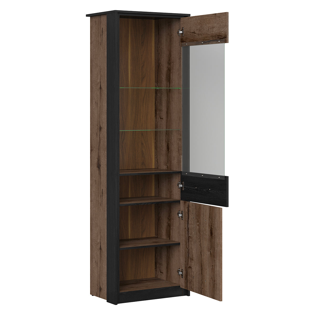 Vitrine 2 portes Romane Bois - vue 2