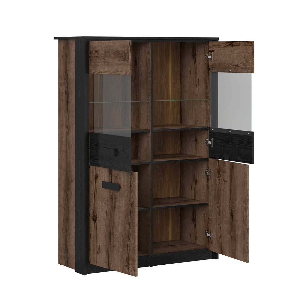 Vaisselier 4 portes Romane Bois - vue 2