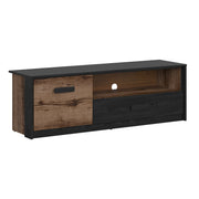 Meuble TV 1 porte 1 tiroir 150 cm Romane Bois