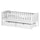Lit 90x200 sommier et tiroirs inclus Samuel Blanc