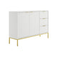Buffet 2 portes 3 tiroirs Seattle Blanc
