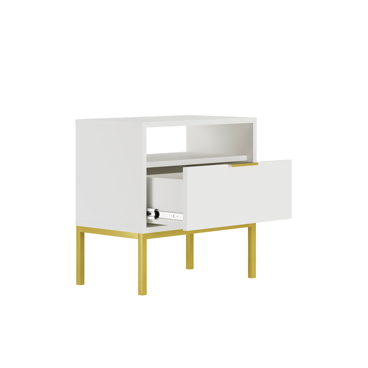 Table de chevet Seattle Blanc - vue 3