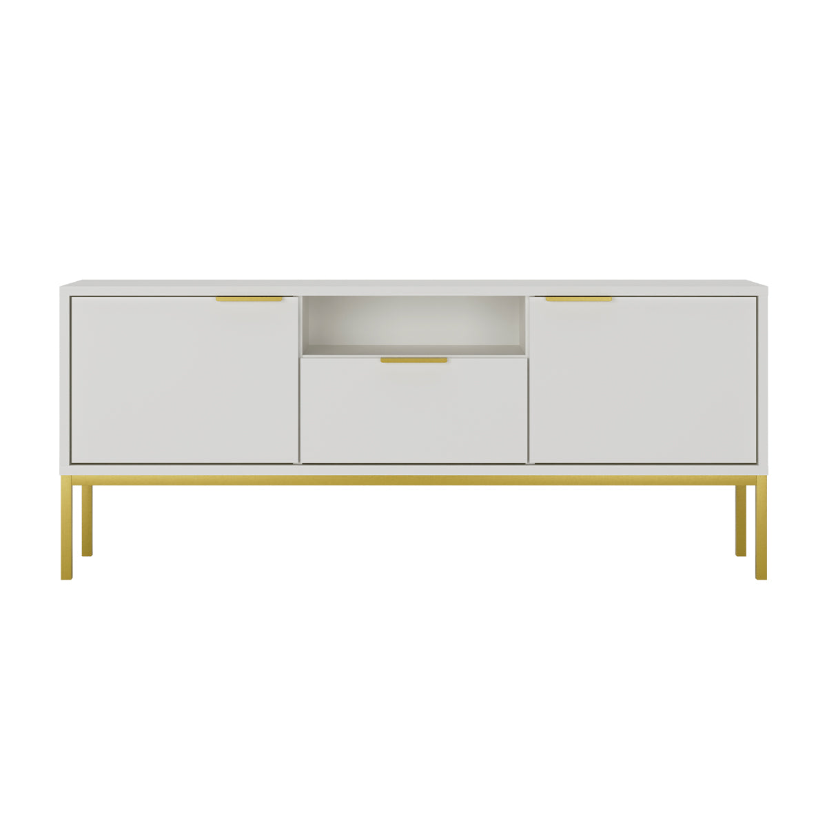 Meuble TV 135 cm Seattle Blanc - vue 2