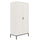 Armoire 2 portes Seattle Blanc Pieds noirs