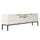 Meuble TV 175 cm Seattle Blanc Pieds noirs