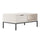 Table basse 100 cm Seattle Blanc Pieds noirs