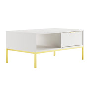 Table basse 100 cm Seattle Blanc